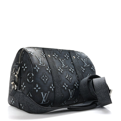 Louis Vuitton Cowhide Faded Monogram City Keepall Charcoal 3 of 8