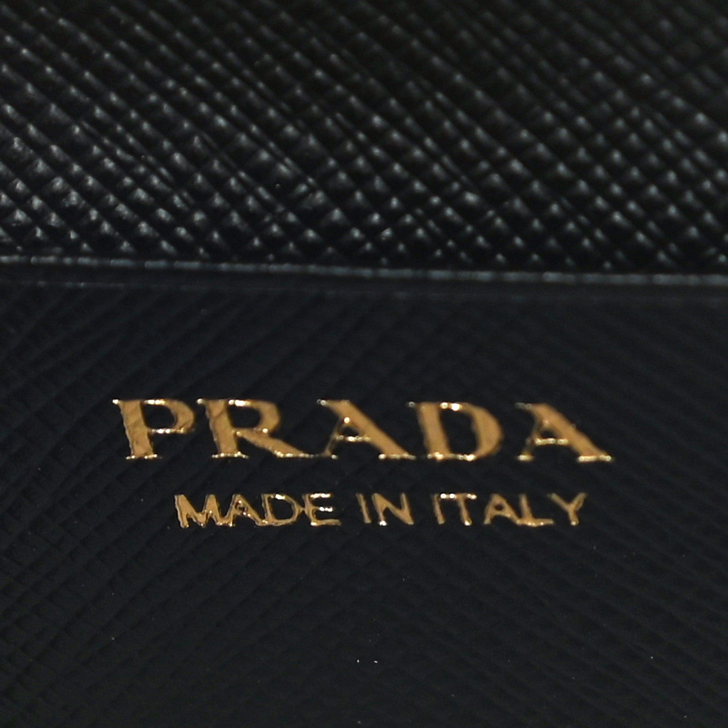 Prada Saffiano Shine Monochrome Metal Business Card Holder Black 6 of 10
