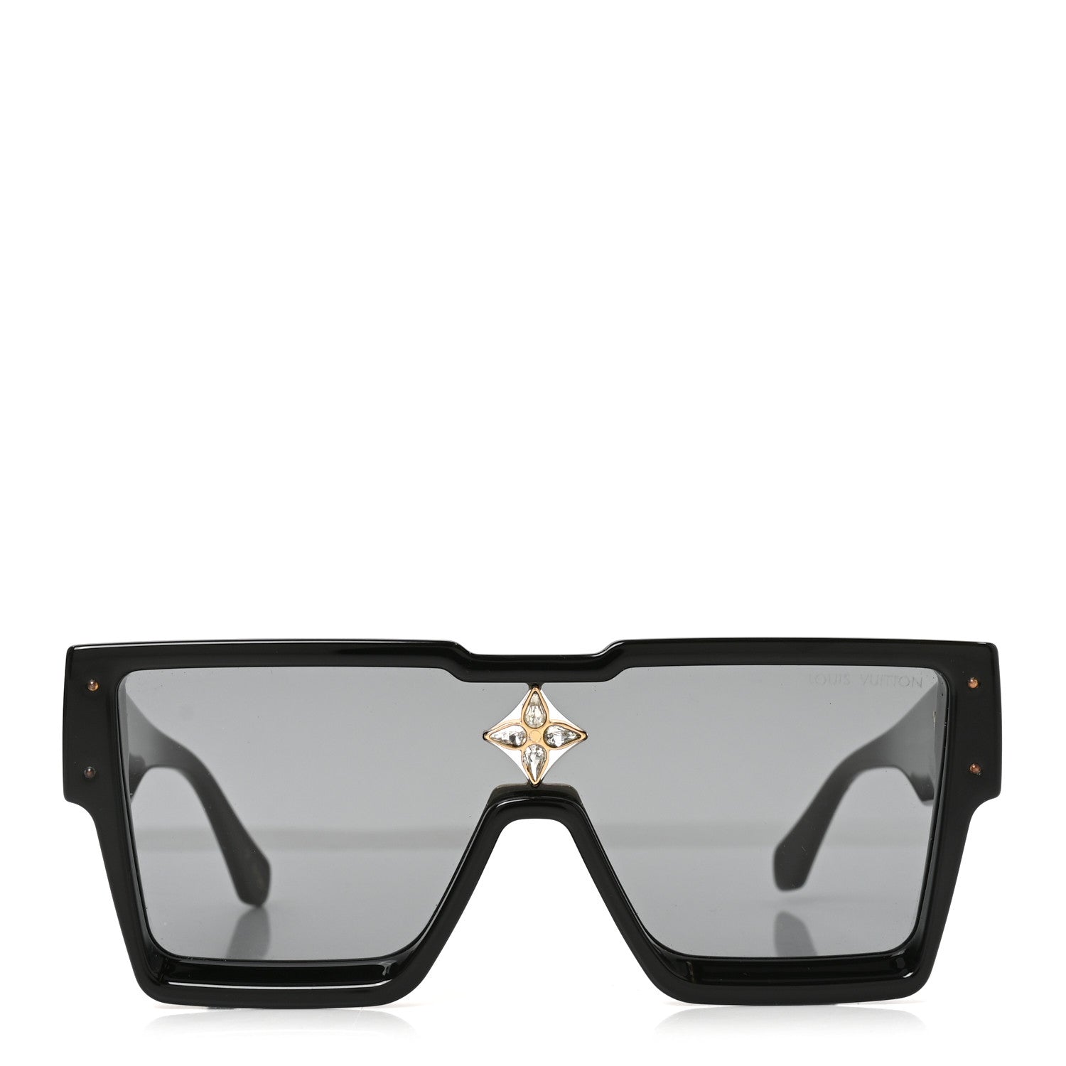 Louis Vuitton Acetate Swarovski Crystal Cyclone Sunglasses Z1578E Black 2 of 7