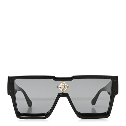 Louis Vuitton Acetate Swarovski Crystal Cyclone Sunglasses Z1578E Black 2 of 7