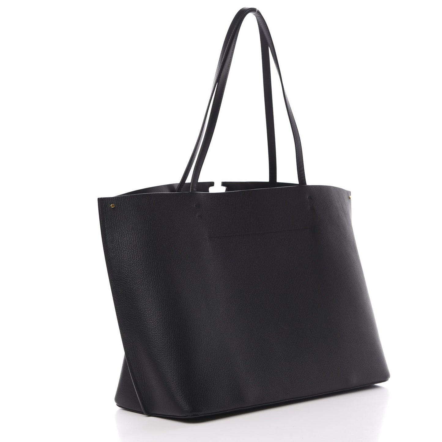Calfskin Large Vlogo Tote Black