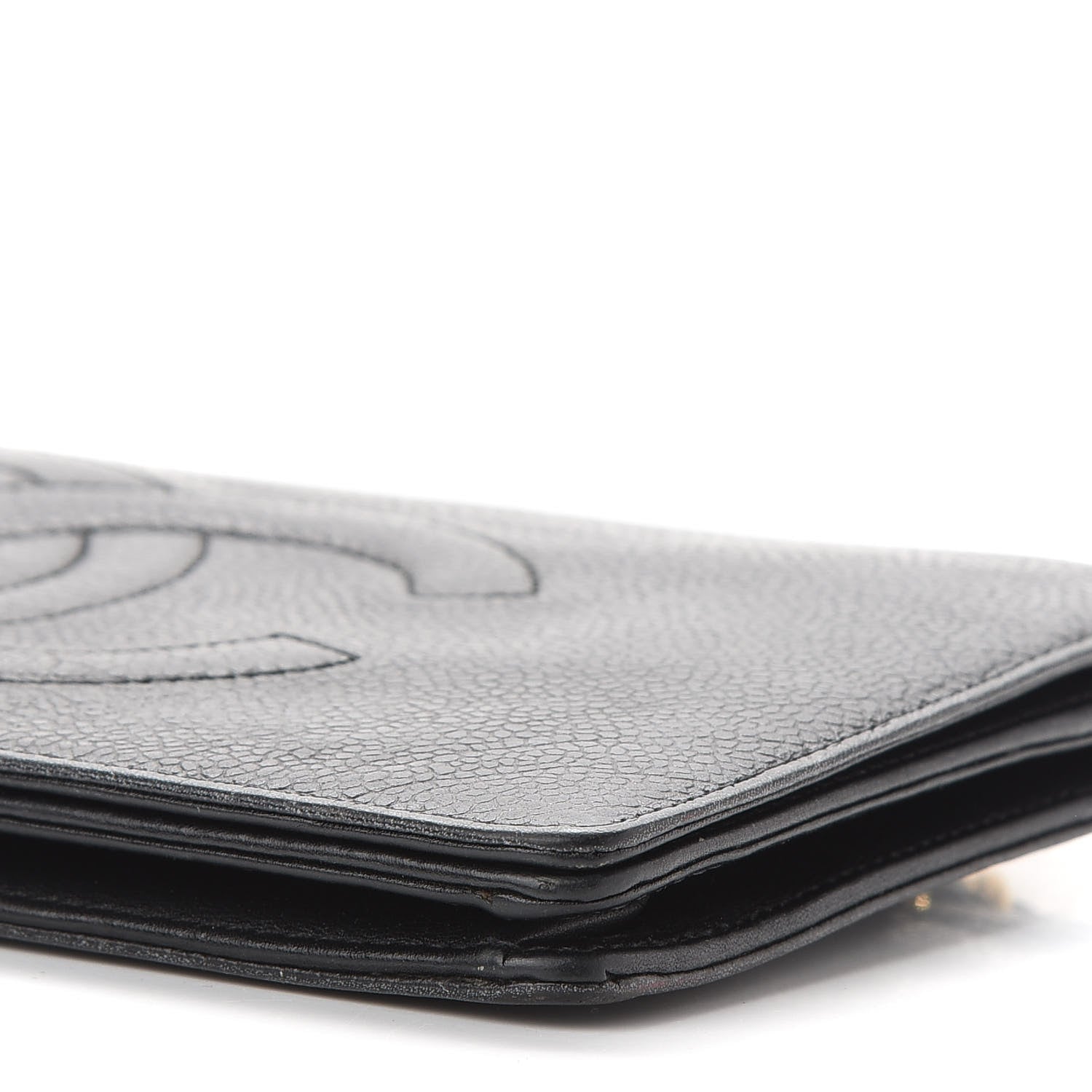 Chanel Caviar Timeless CC Wallet On Chain WOC Black 9 of 13