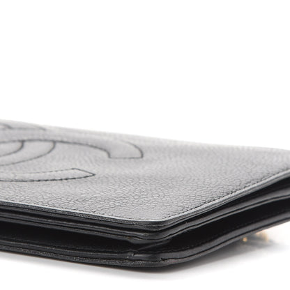 Chanel Caviar Timeless CC Wallet On Chain WOC Black 9 of 13