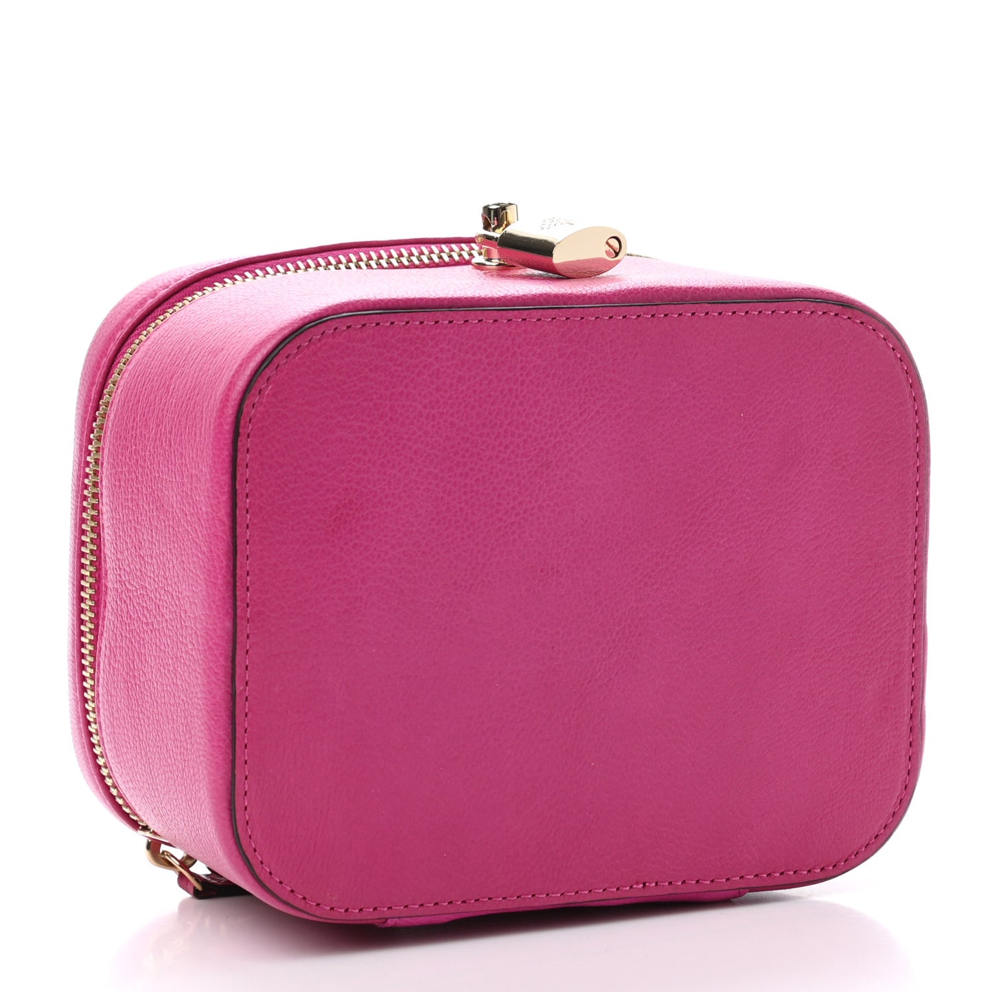 Glossy Goatskin Jewelry Case Mulberry Pink