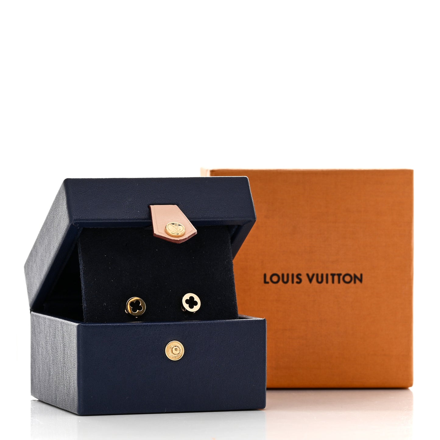 18K Yellow Gold Empreinte Ear Studs Earrings
