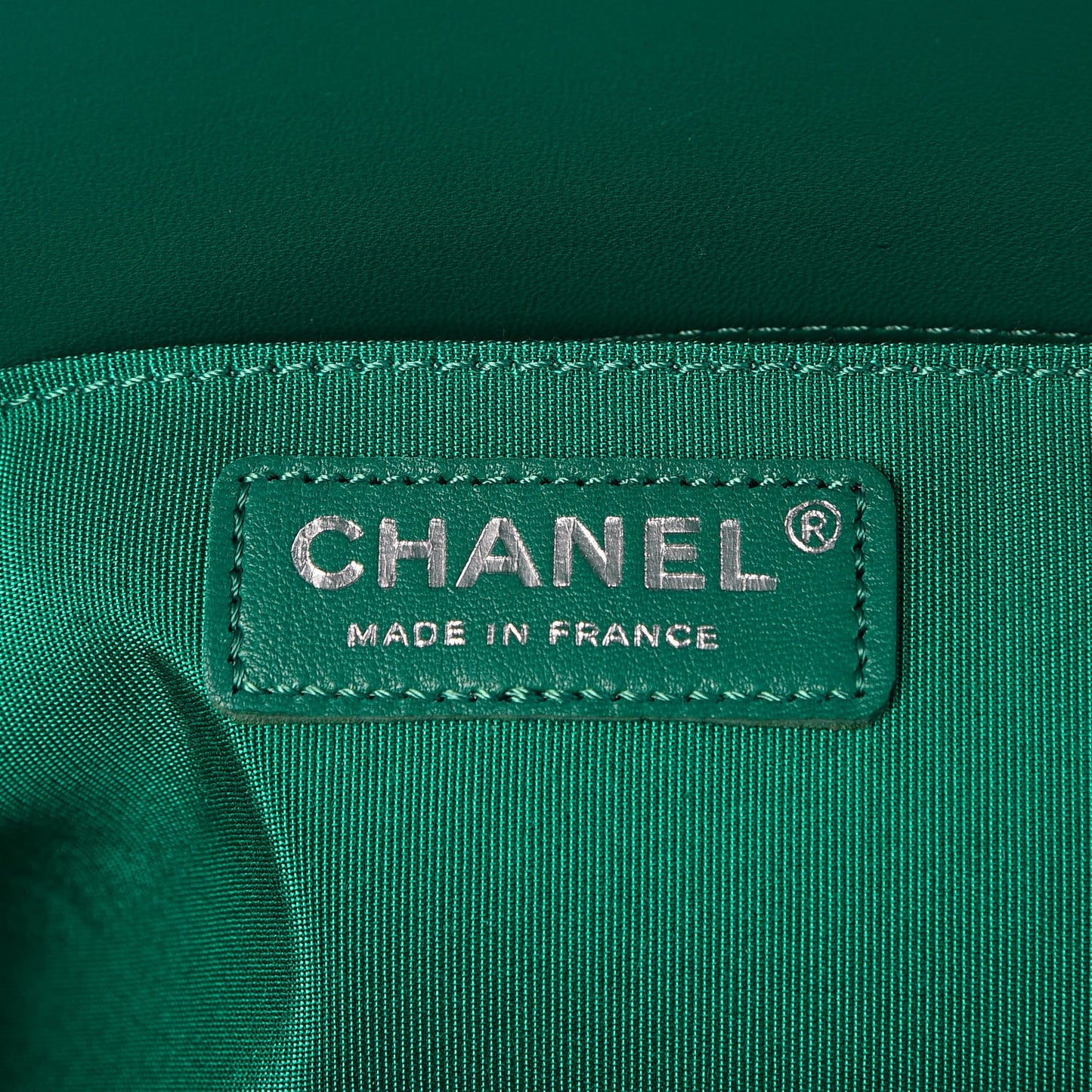Lambskin Quilted Medium Boy Flap Green
