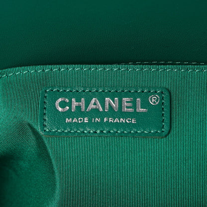 Chanel Lambskin Quilted Medium Boy Flap Green 6 of 8