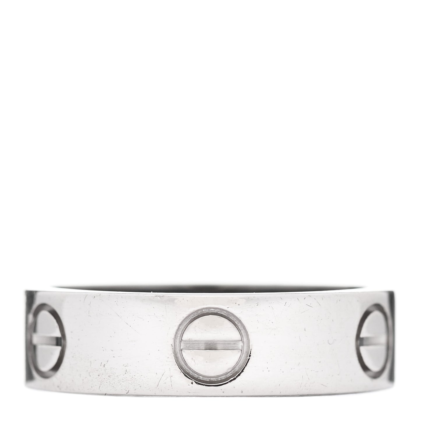 18K White Gold 5.5mm LOVE Ring 56 7.5