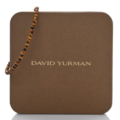 David Yurman Sterling SIlver Tigers Eye 4mm Spiritual Beads Bracelet 4 of 4