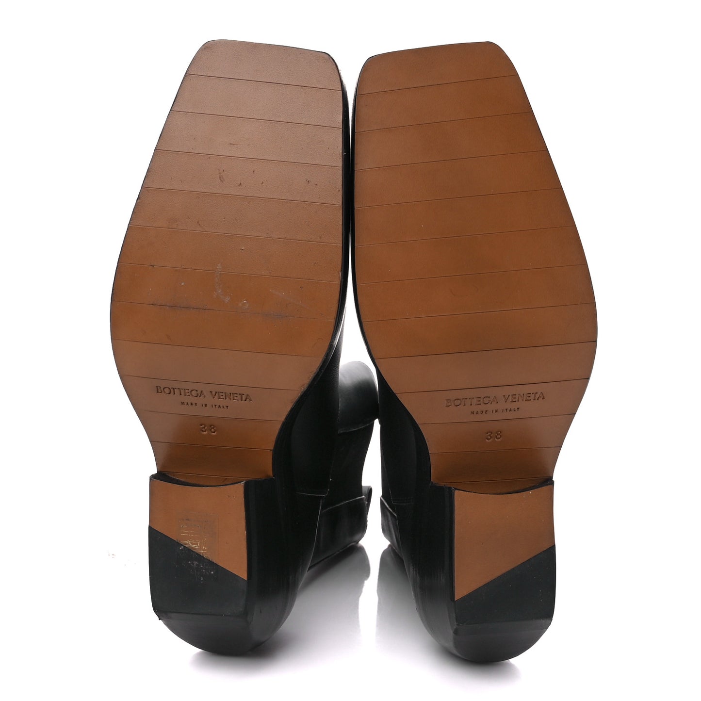 Calfskin Lean Mid-Calf Boots 38 Black