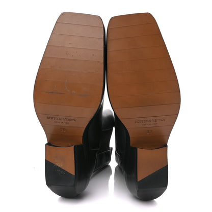 Bottega Veneta Calfskin Lean Mid-Calf Boots 38 Black 5 of 7