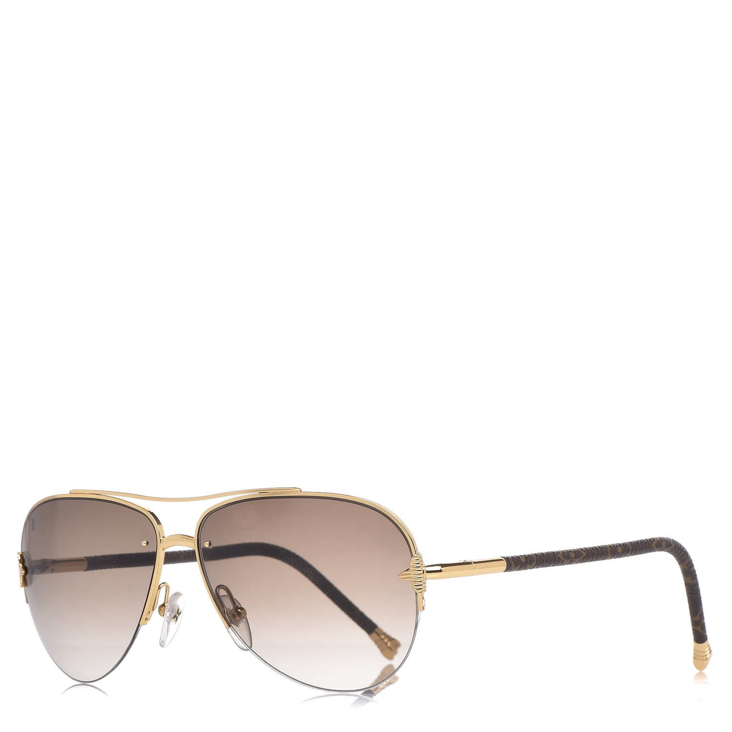 Monogram Petite Viola Pilote Aviator Sunglasses Z0571U Brown