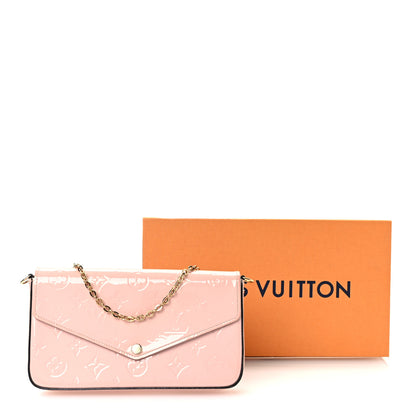 Louis Vuitton Vernis Felicie Chain Wallet Rose Ballerine 11 of 11