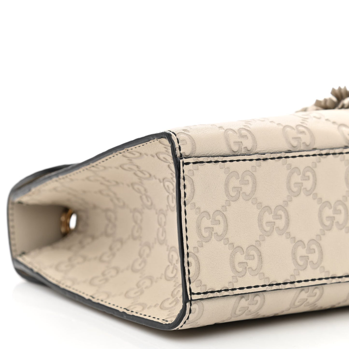 Guccissima Signature Medium Emily Chain Shoulder Bag Mystic White