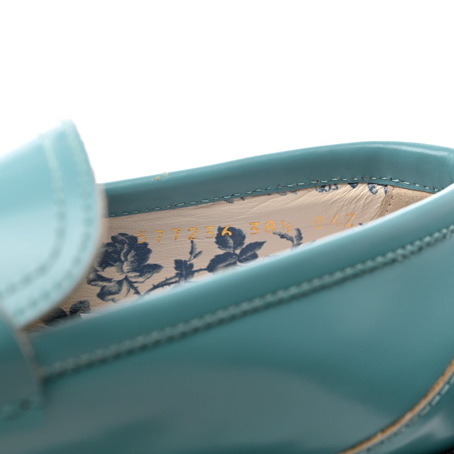 Cordovan Lux Womens Harald Horsebit 25mm Platform Loafers 38.5 Dusty Azure