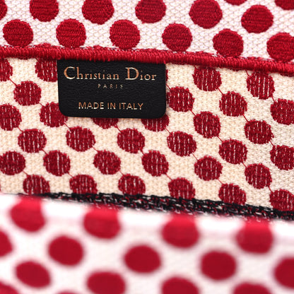 Christian Dior Canvas Medium DiorAmour Dots Book Tote Red 6 of 12