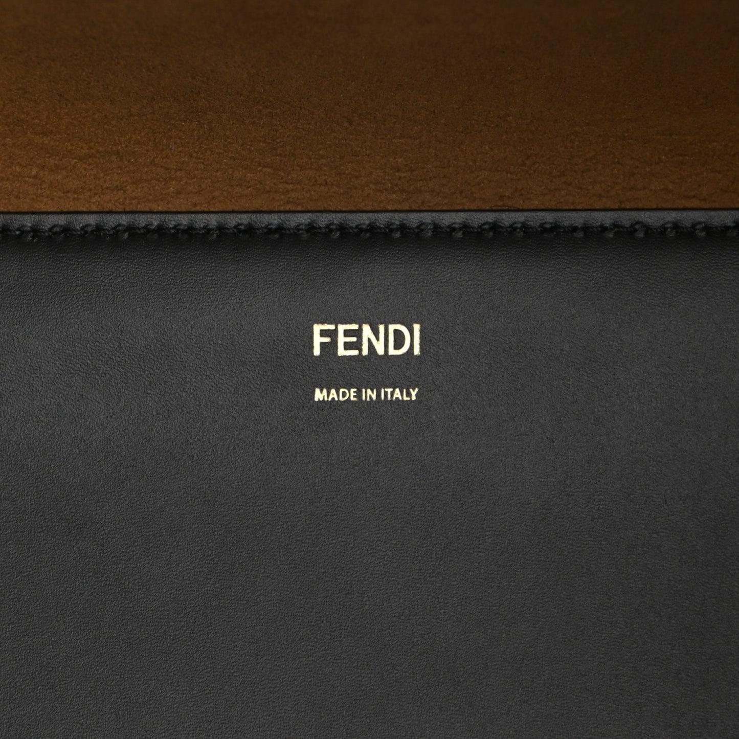 Vitello King Plexiglass Large Fendi Sunshine Shopper Tote Black