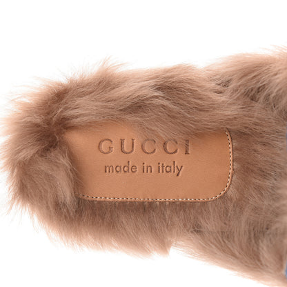 Gucci Velvet Fur Dragon Embroidered Mens Princetown Slippers 8 Zaffre Dark Zaffre 6 of 11