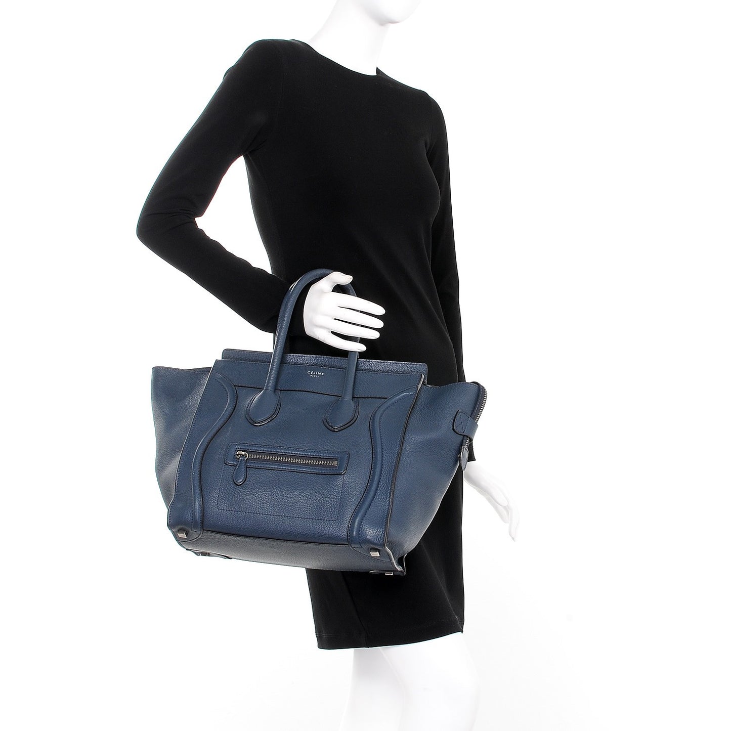 Drummed Calfskin Mini Luggage Orage