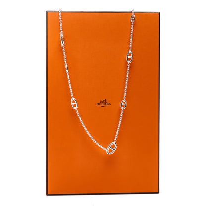 Hermes Sterling Silver Farandole Necklace 80 5 of 5