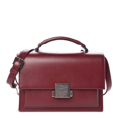 Saint Laurent Calfskin Medium Bellechasse Satchel Burgundy 1 of 12