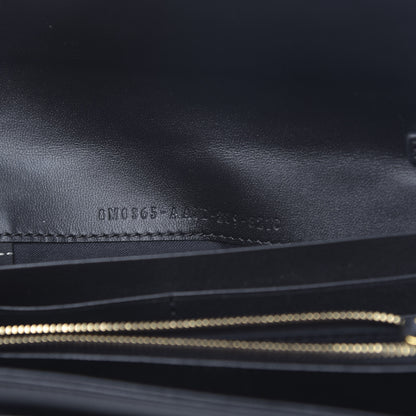 Fendi Nappa Matisse FF Embossed Continental Wallet On Chain Black 6 of 11