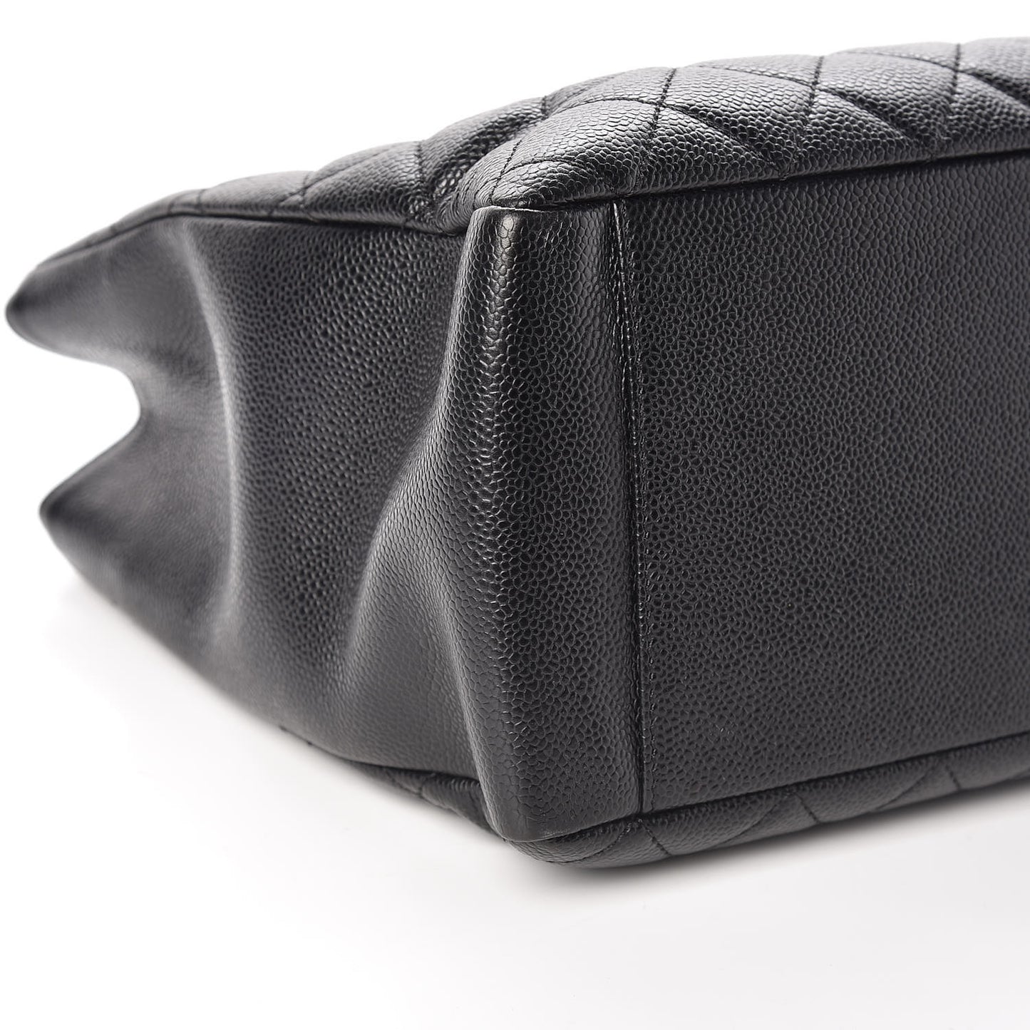 Caviar Quilted Grand Shopping Tote GST Black
