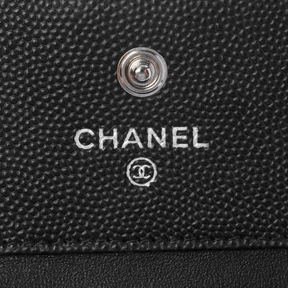 Chanel Caviar Quilted Small Boy Flap Wallet Black 5 of 9
