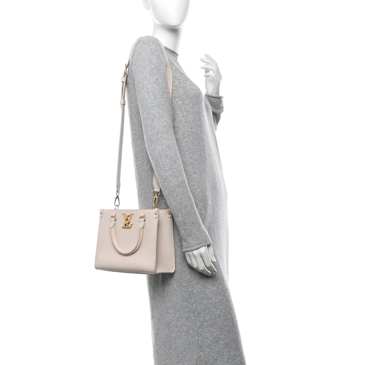 Calfskin Lock & Go Tote Quartz