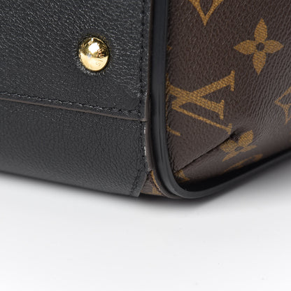 Louis Vuitton Calfskin Monogram Kimono Tote Black 11 of 13