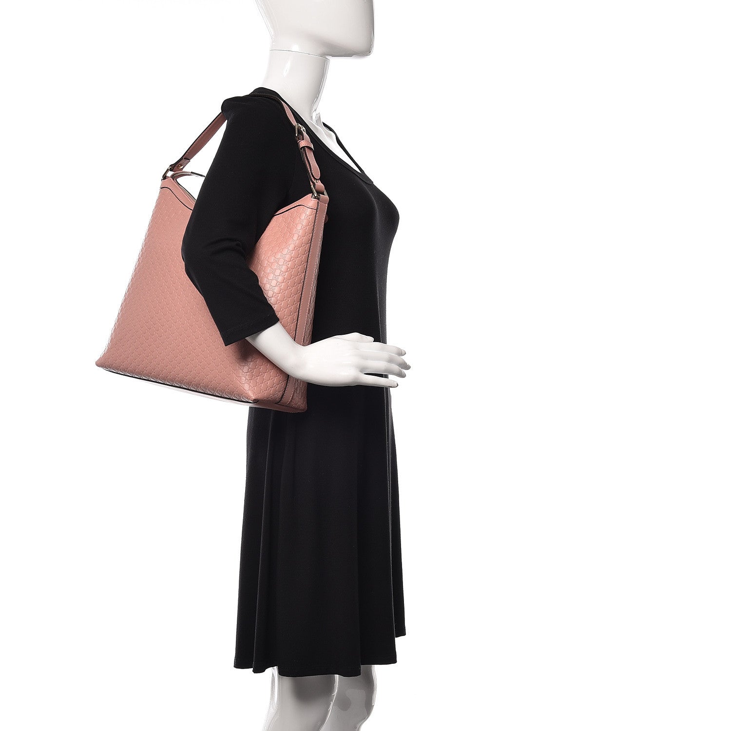 Gucci Soft Microguccissima Margaux Shoulder Bag Pink 2 of 10
