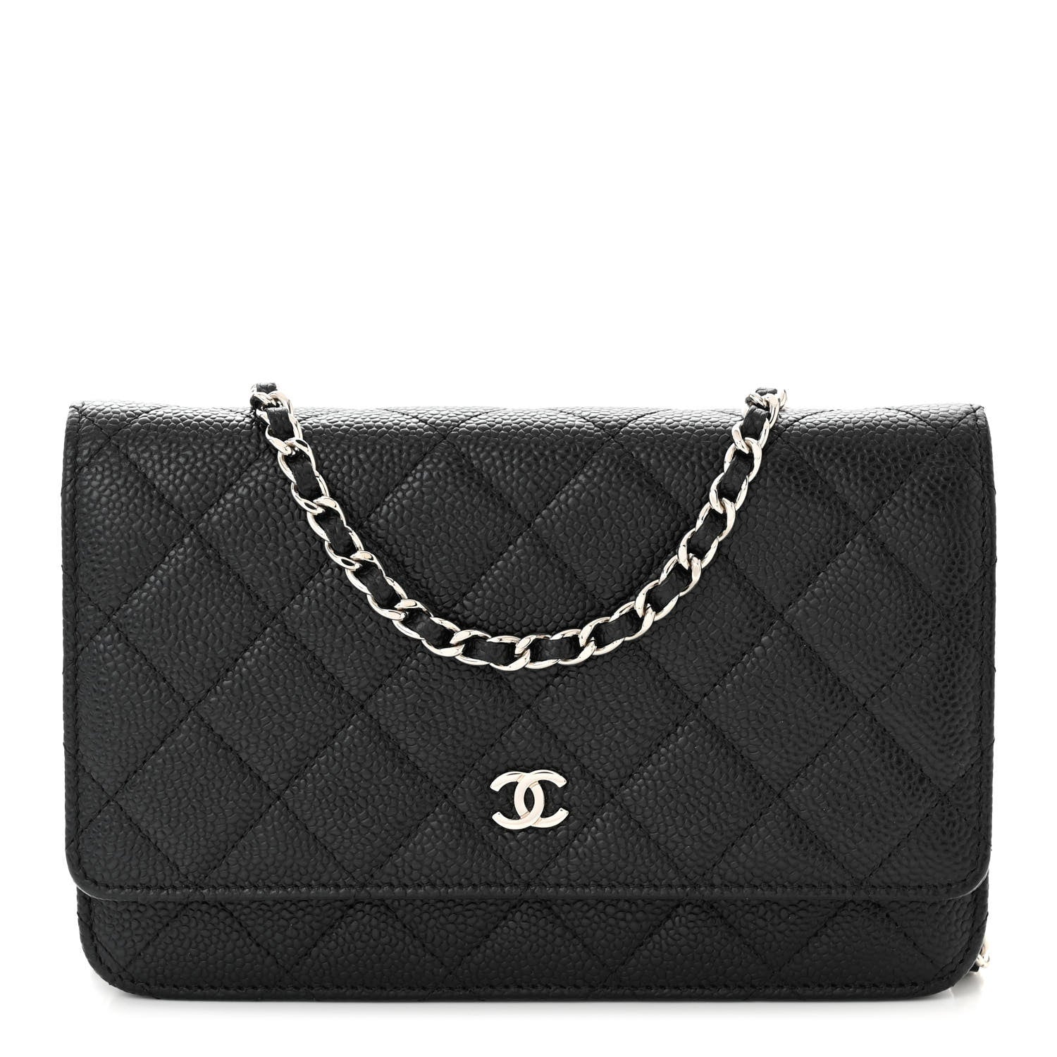 Chanel Caviar Quilted Wallet On Chain WOC Black 1 of 12