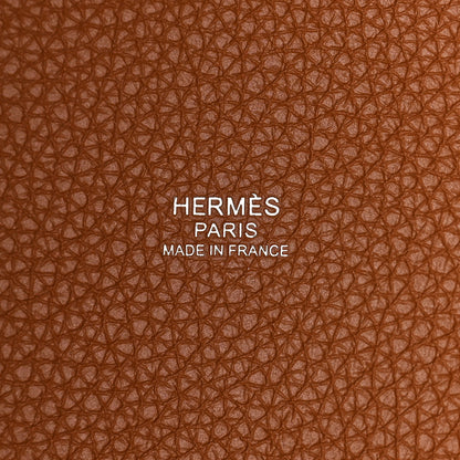 Hermes Taurillon Clemence Picotin Lock 22 MM Gold 6 of 9