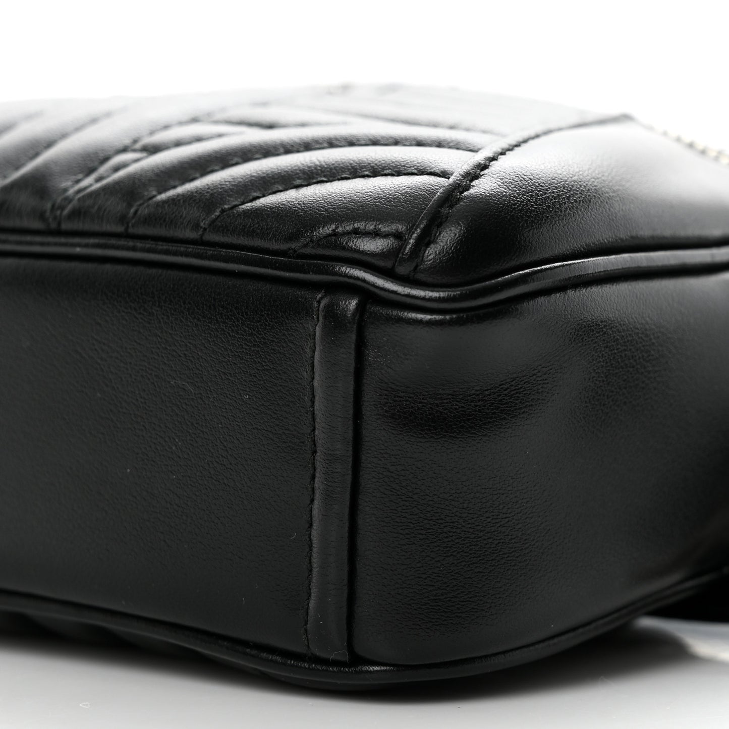 Soft Calfskin Impunture Diagramme Belt Bag Black