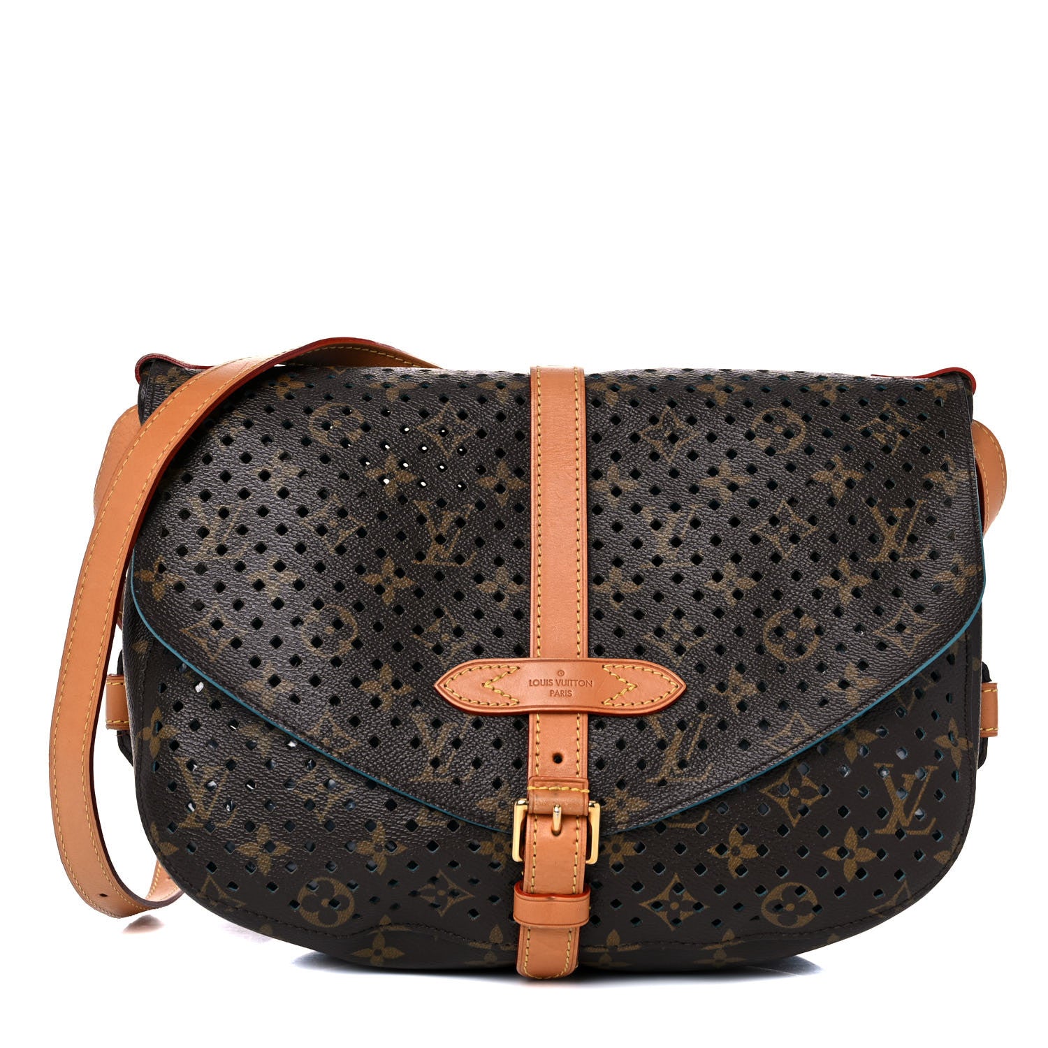 Louis Vuitton Monogram SC Flore Saumur Teal 1 of 17