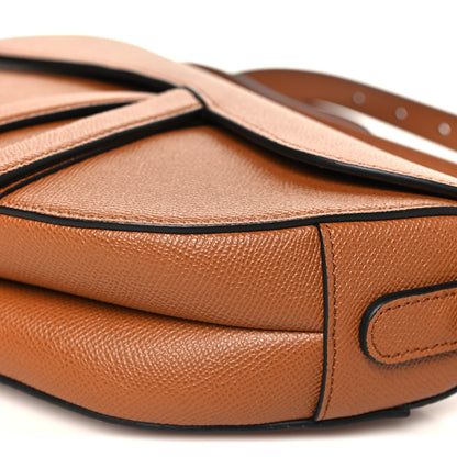 Christian Dior Grained Calfskin Saddle Bag With Strap Camello 9 of 9