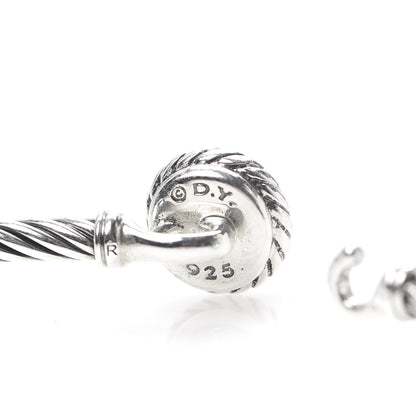 David Yurman Sterling Silver Black Onyx 3mm Chatelaine Bracelet 5 of 6