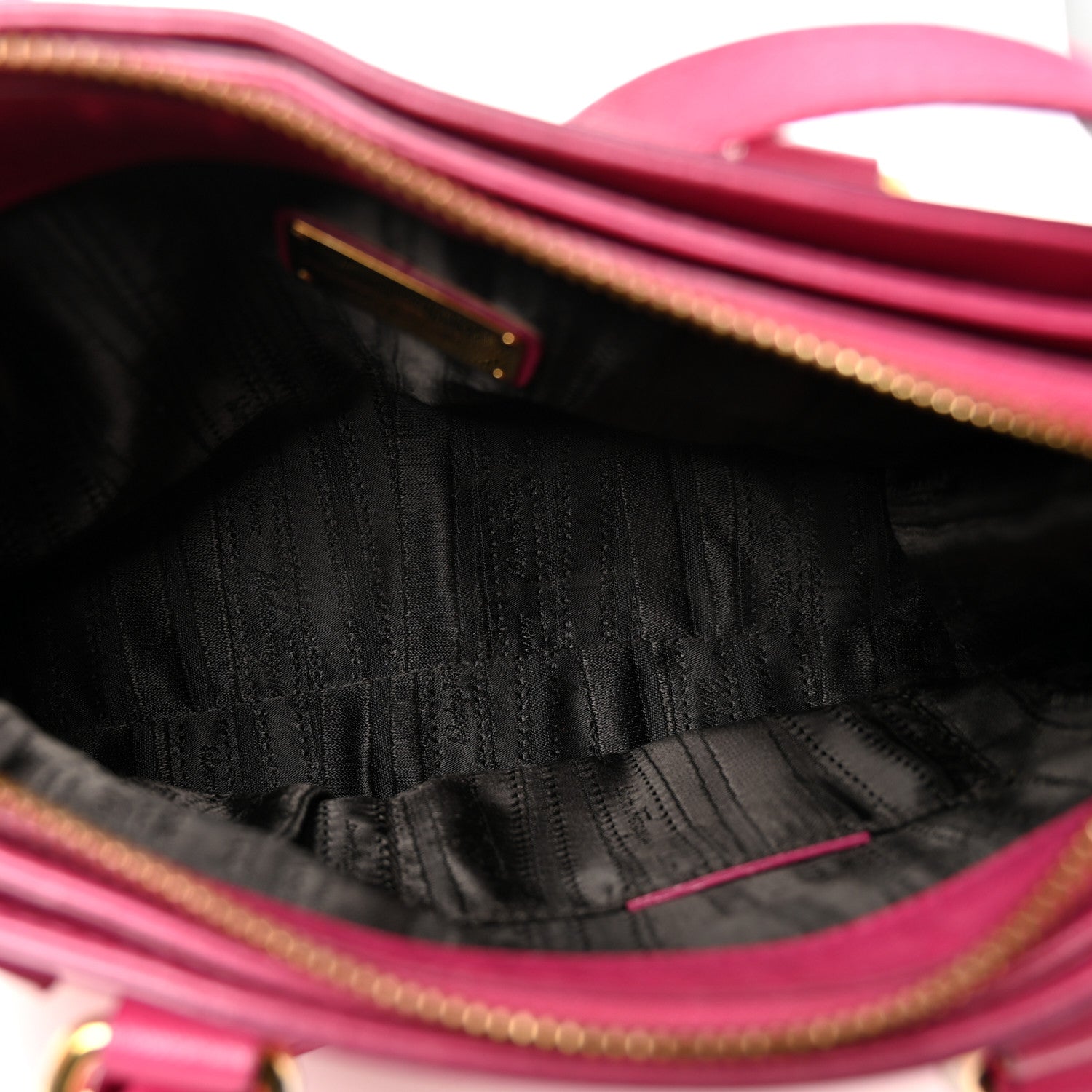 Salvatore Ferragamo Hammered Calfskin Batik Tote Pink 5 of 12