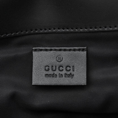 Gucci GG Supreme Monogram Web Messenger Diaper Bag Black Grey 6 of 10