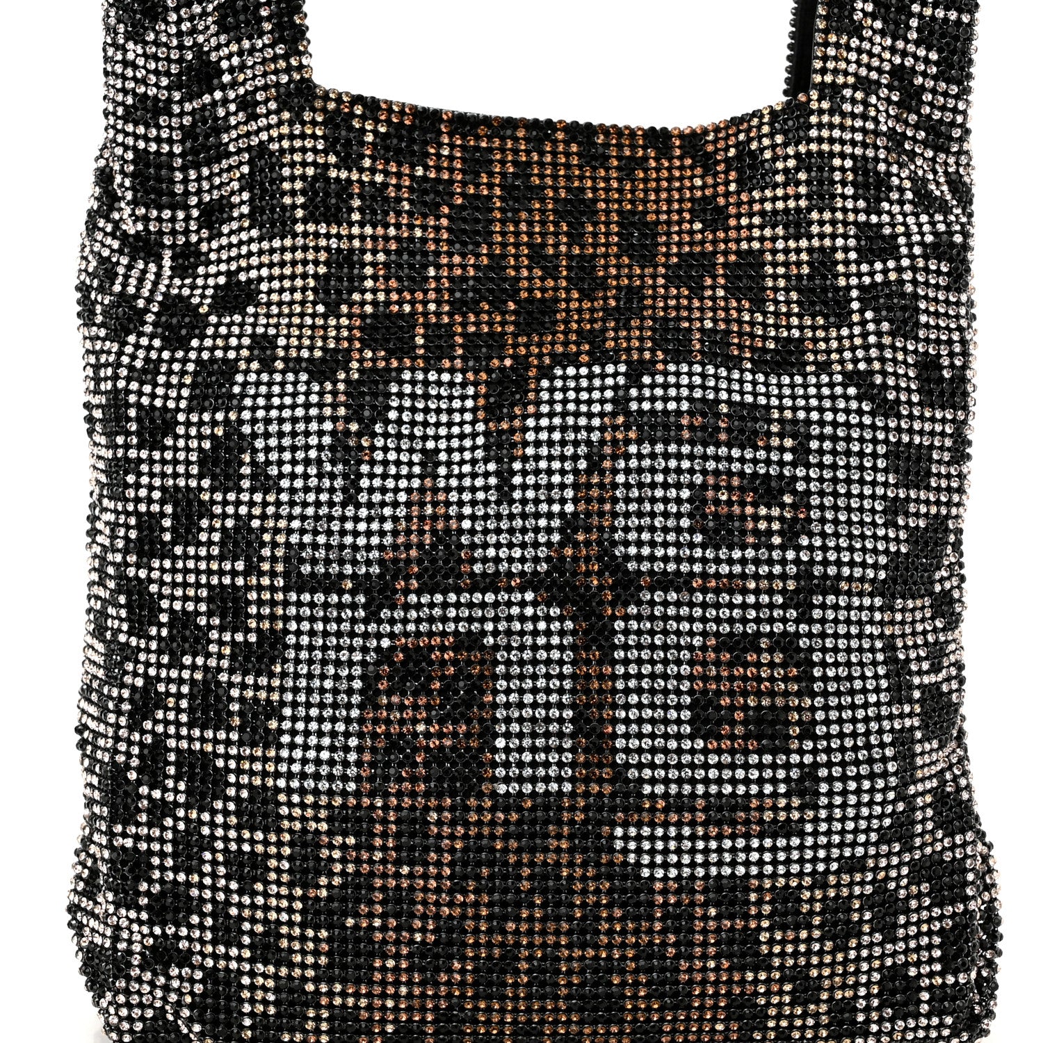 Alexander Wang Crystal Leopard Mini Wanglock Shopper Black Brown 7 of 9