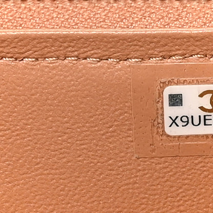 Chanel Lambskin Quilted Small Top Handle Vanity Case With Chain Beige 7 of 11