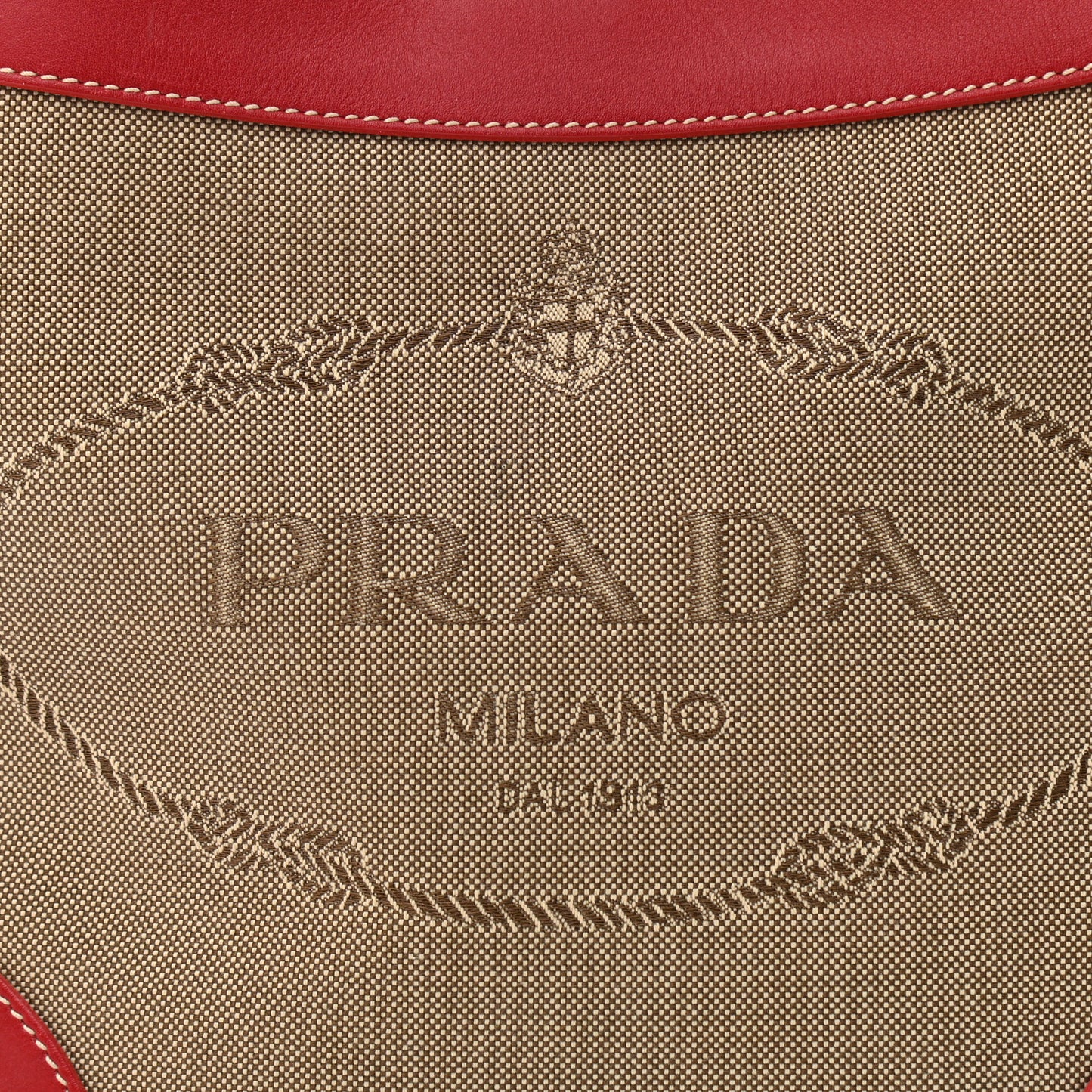 Jacquard Logo Hobo Corda Rosso