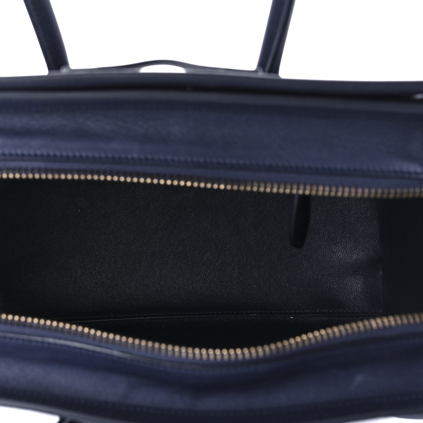 Smooth Calfskin Micro Luggage Navy Blue