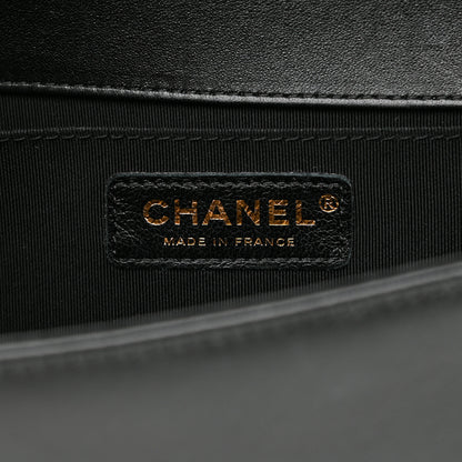 Chanel Lambskin Quilted Medium Boy Flap Black 6 of 11