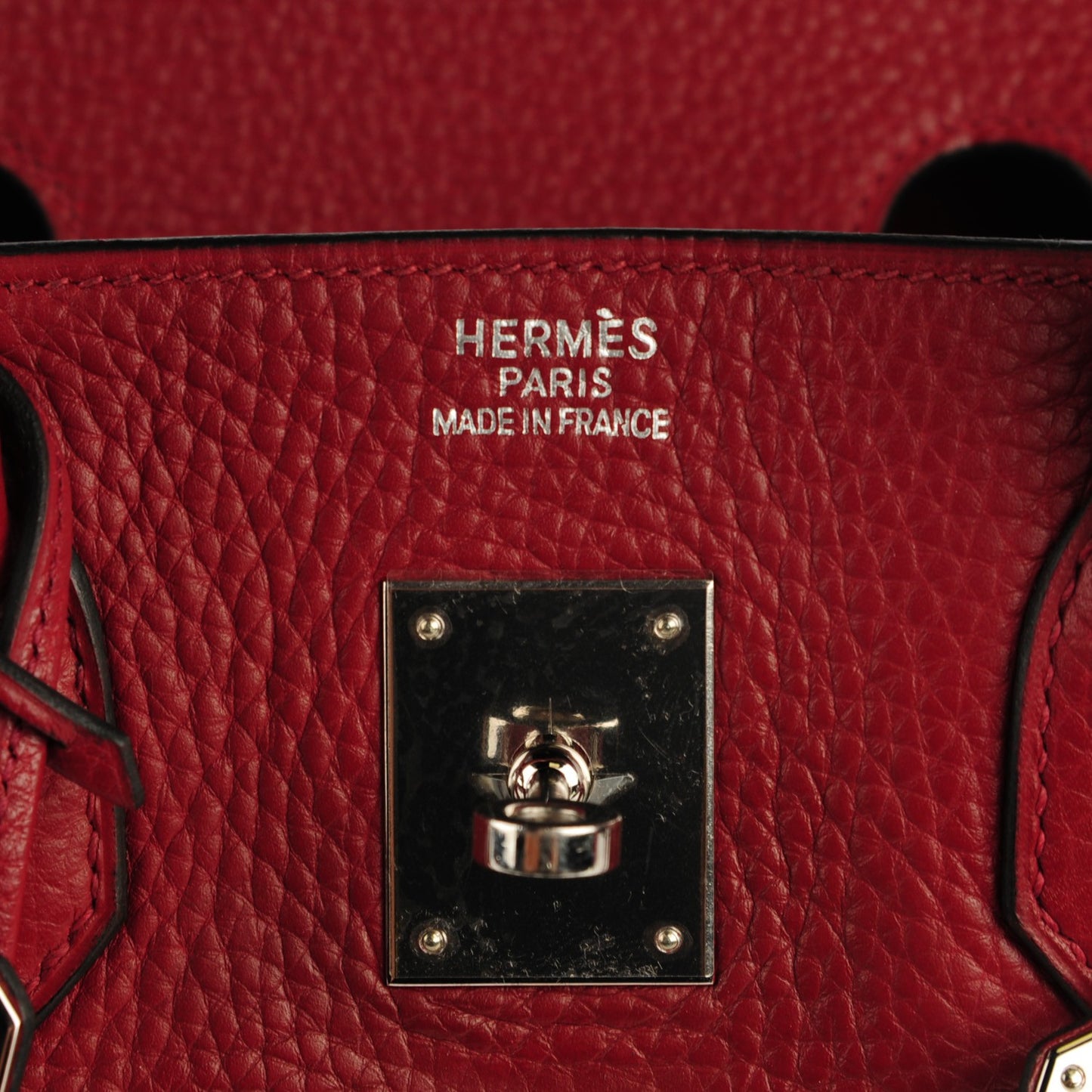 Taurillon Clemence Birkin 35 Rouge H