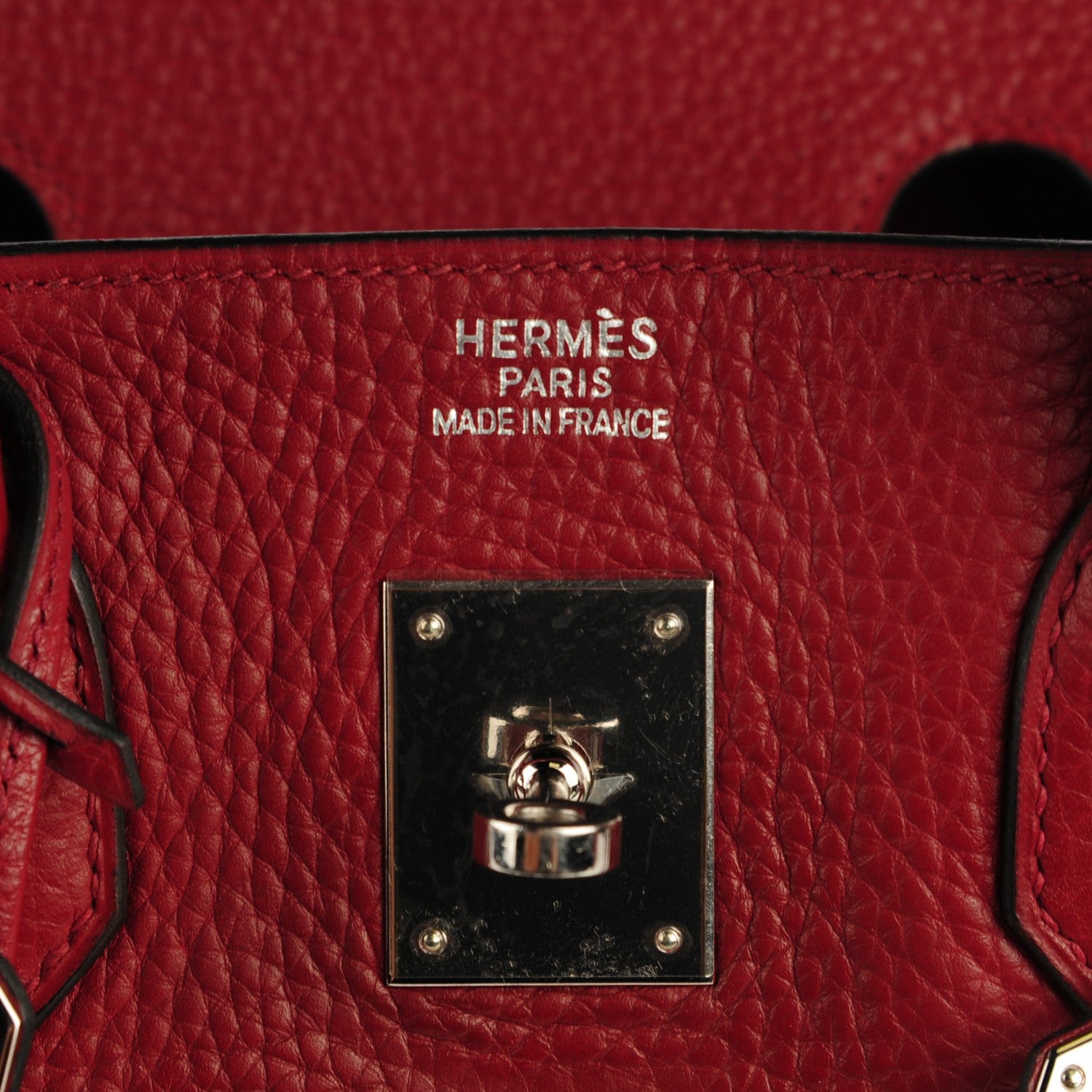 Hermes Taurillon Clemence Birkin 35 Rouge H 19 of 19