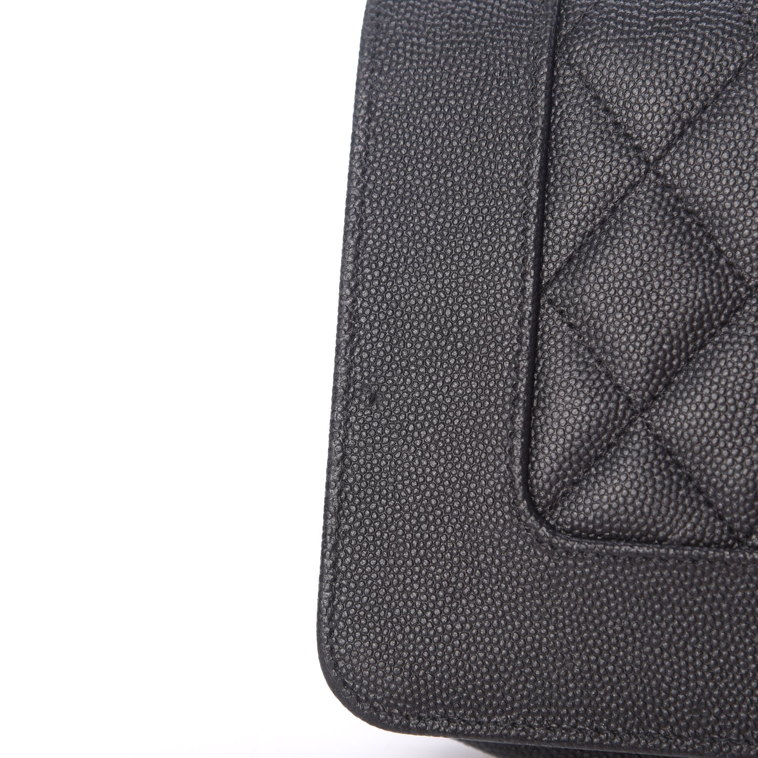 Chanel Caviar Quilted Vintage Mademoiselle Wallet On Chain WOC Black 16 of 20