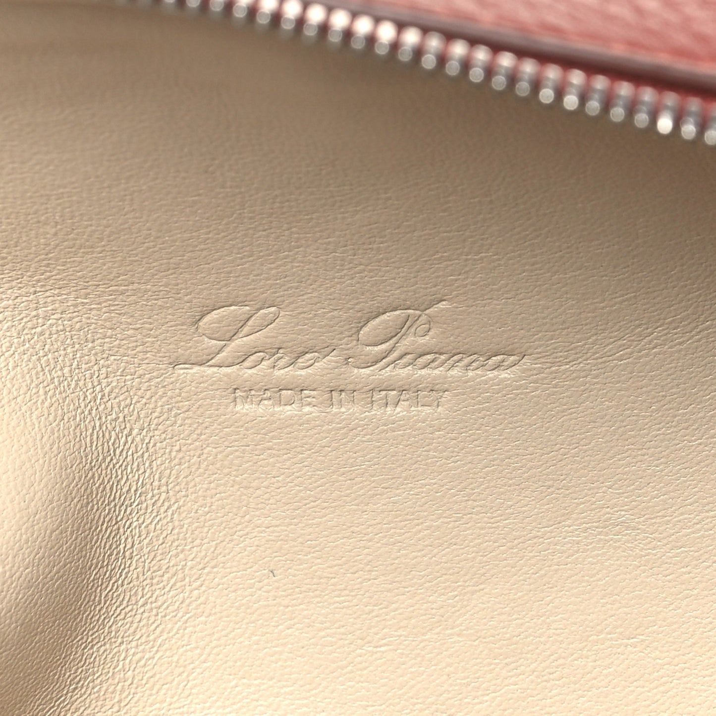 Grained Calfskin L19 Extra Pocket Pouch Kummel