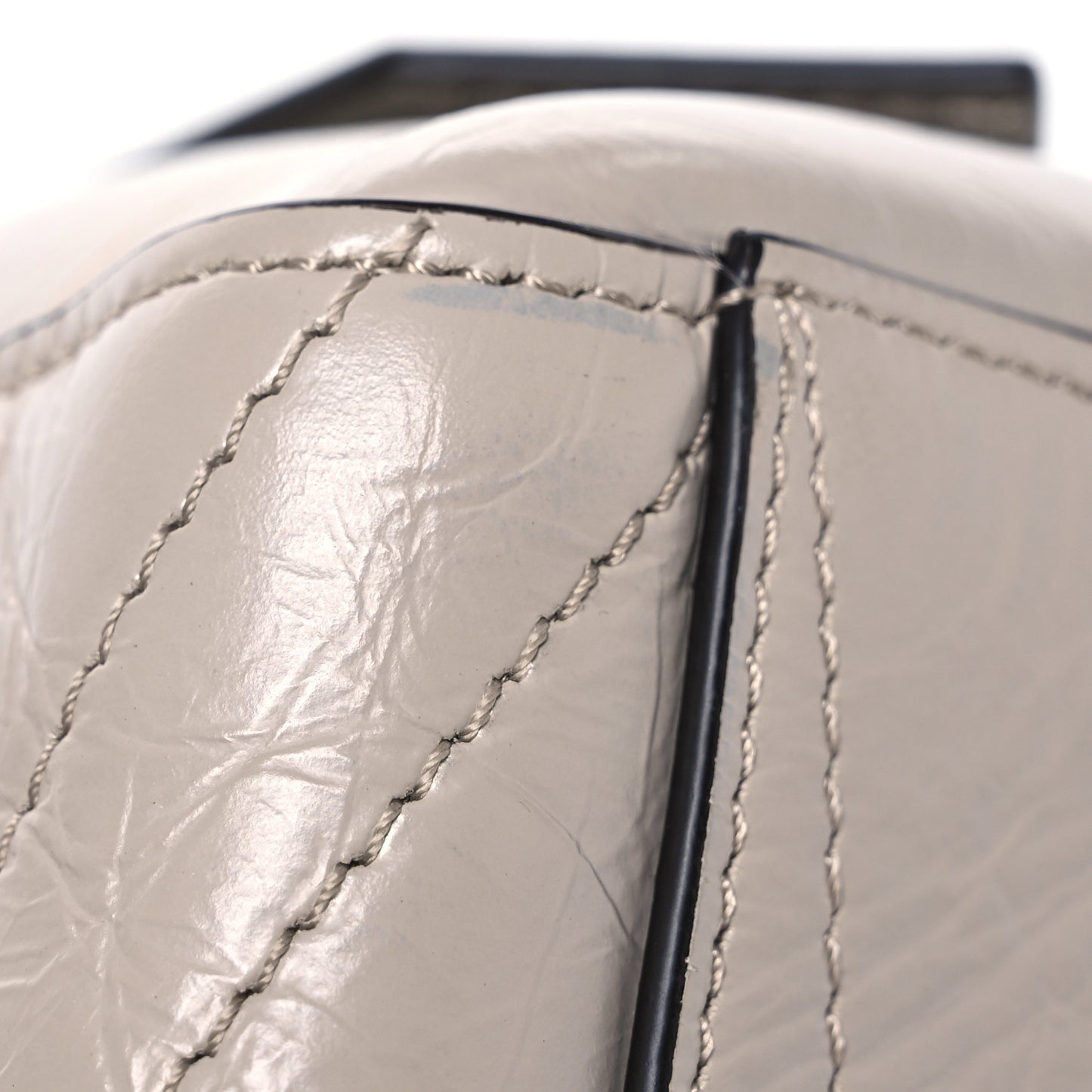 Creased Patent Calfskin Small ID Flap Dune