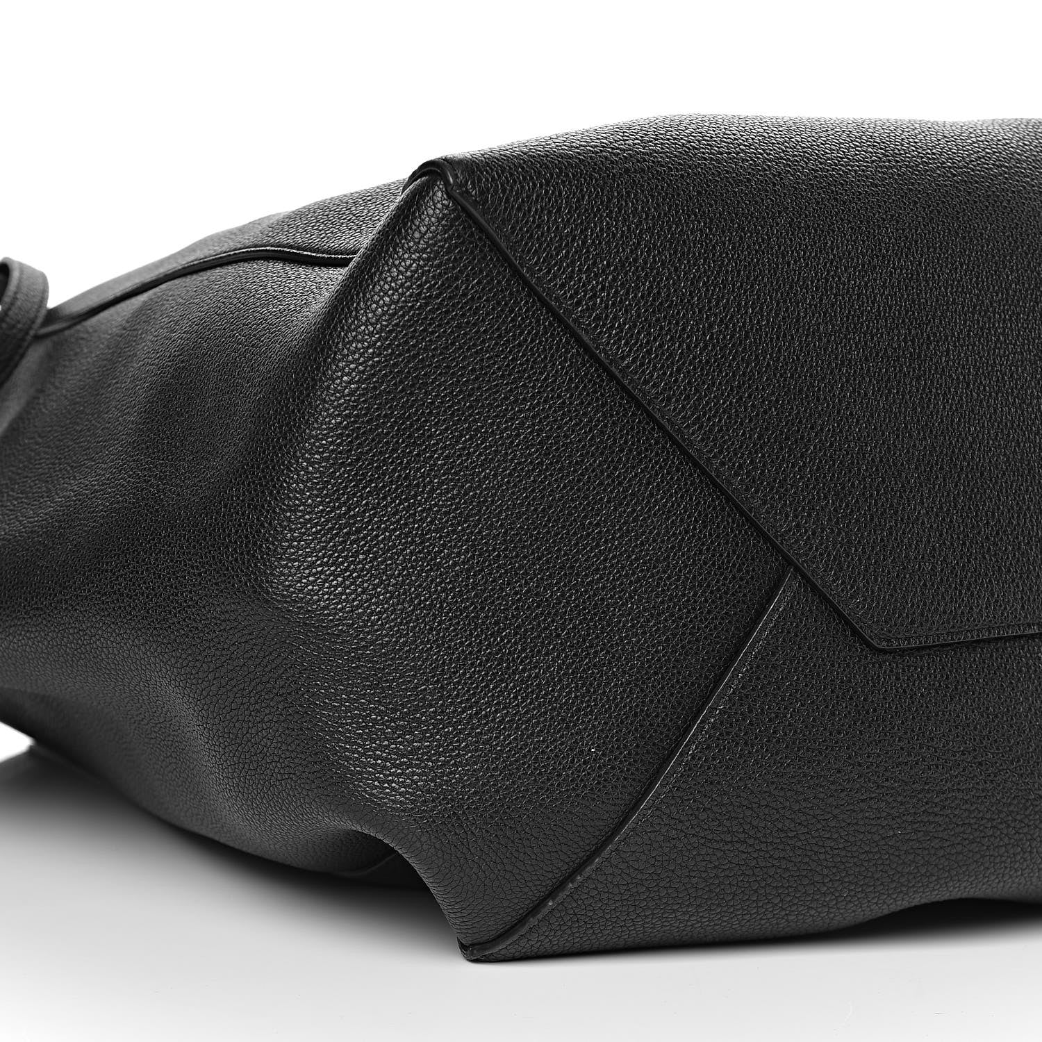 Celine Soft Grained Calfskin Medium Belt Cabas Phantom Black 10 of 11